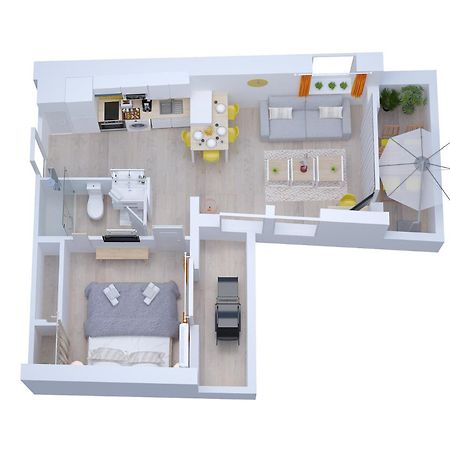 Soleil D'Ete - Netflix & Wifi - Balcon - Climatisation - Parking Gratuit - Check-In 24H24 - Emplacement Velos - Goodmarning Châlons-en-Champagne Kültér fotó