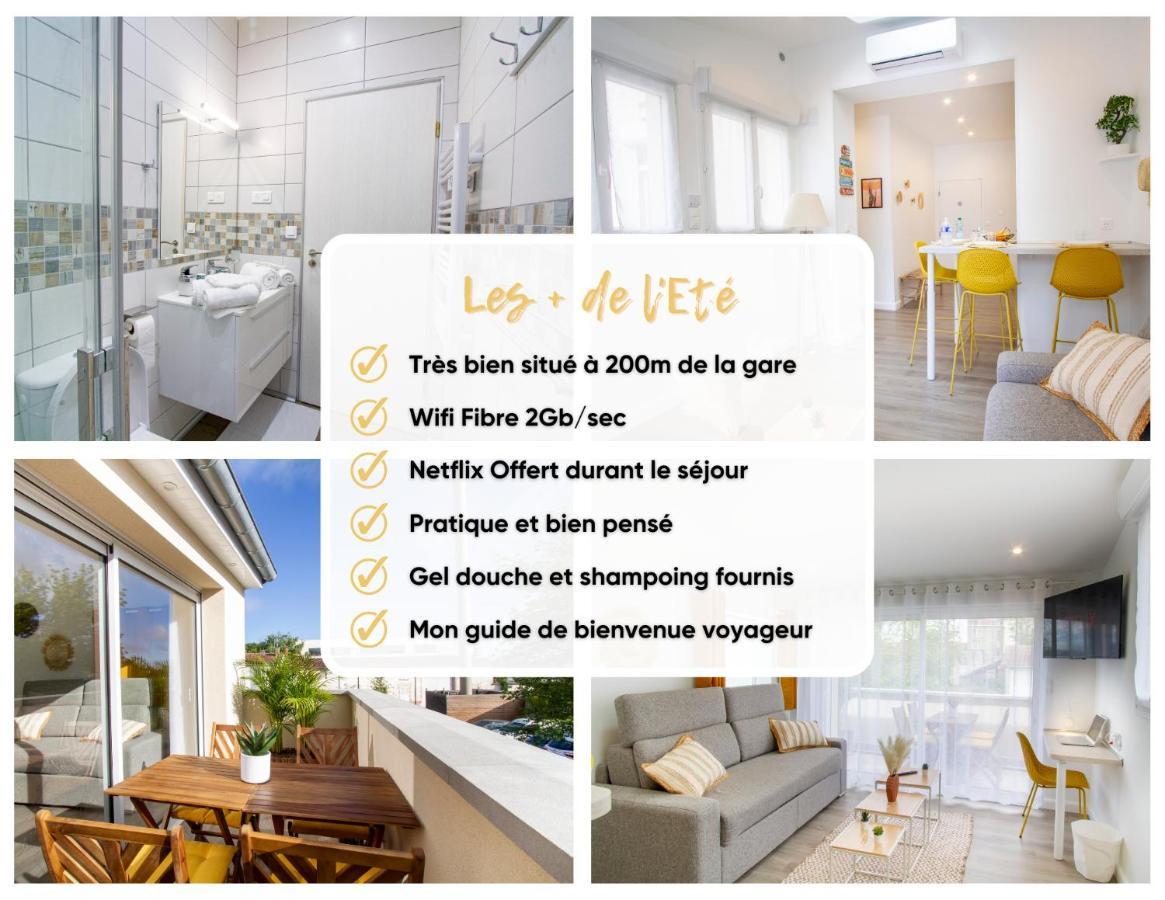 Soleil D'Ete - Netflix & Wifi - Balcon - Climatisation - Parking Gratuit - Check-In 24H24 - Emplacement Velos - Goodmarning Châlons-en-Champagne Kültér fotó