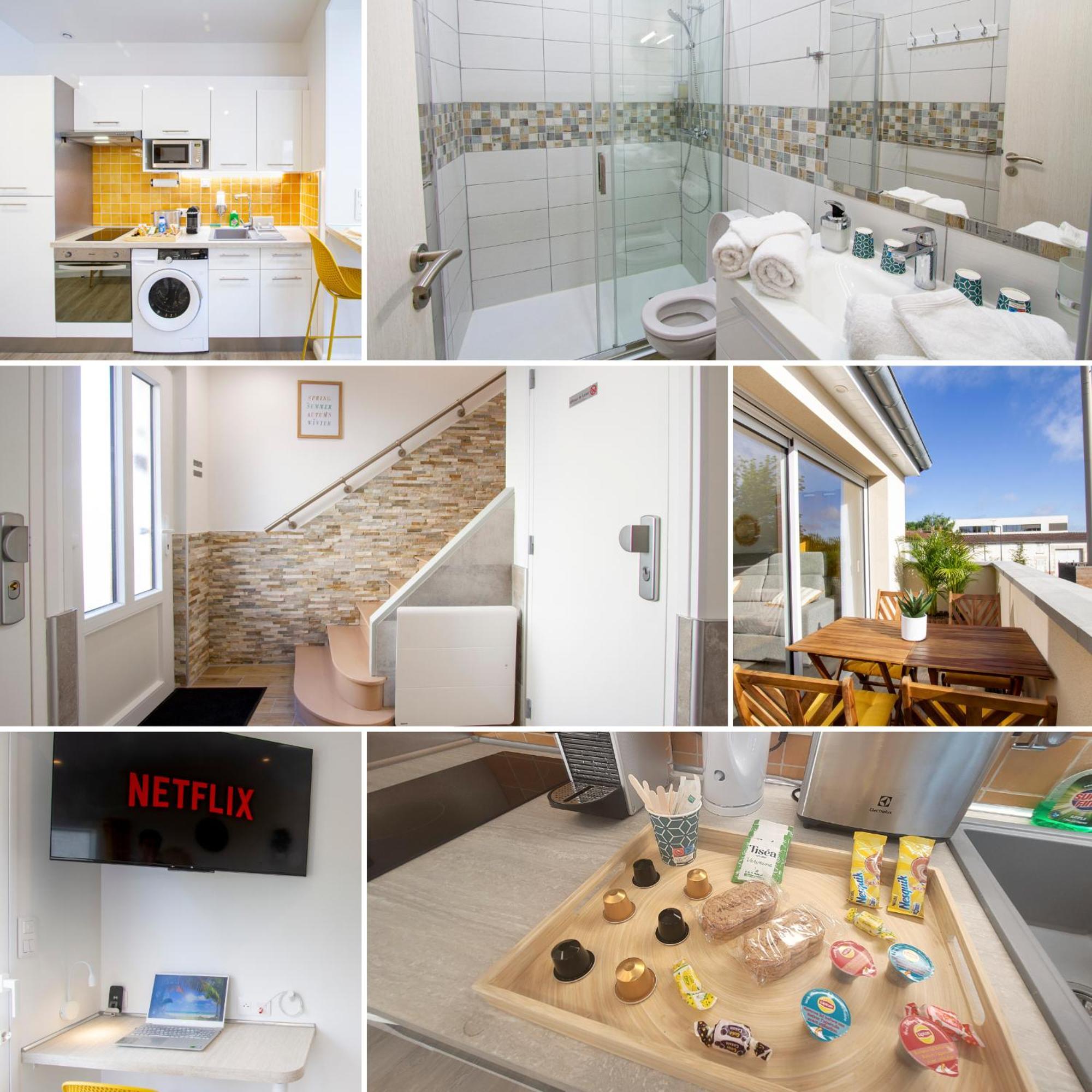 Soleil D'Ete - Netflix & Wifi - Balcon - Climatisation - Parking Gratuit - Check-In 24H24 - Emplacement Velos - Goodmarning Châlons-en-Champagne Kültér fotó